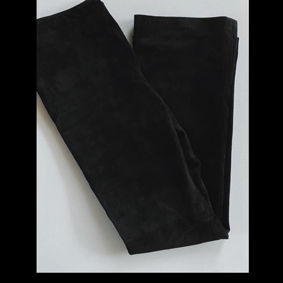 NWT Danier Leather Flat Front Pants Size 6 - Picture 3 of 9